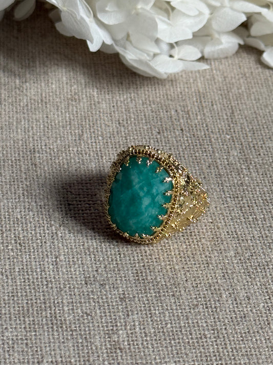 Bague Noémie amazonite