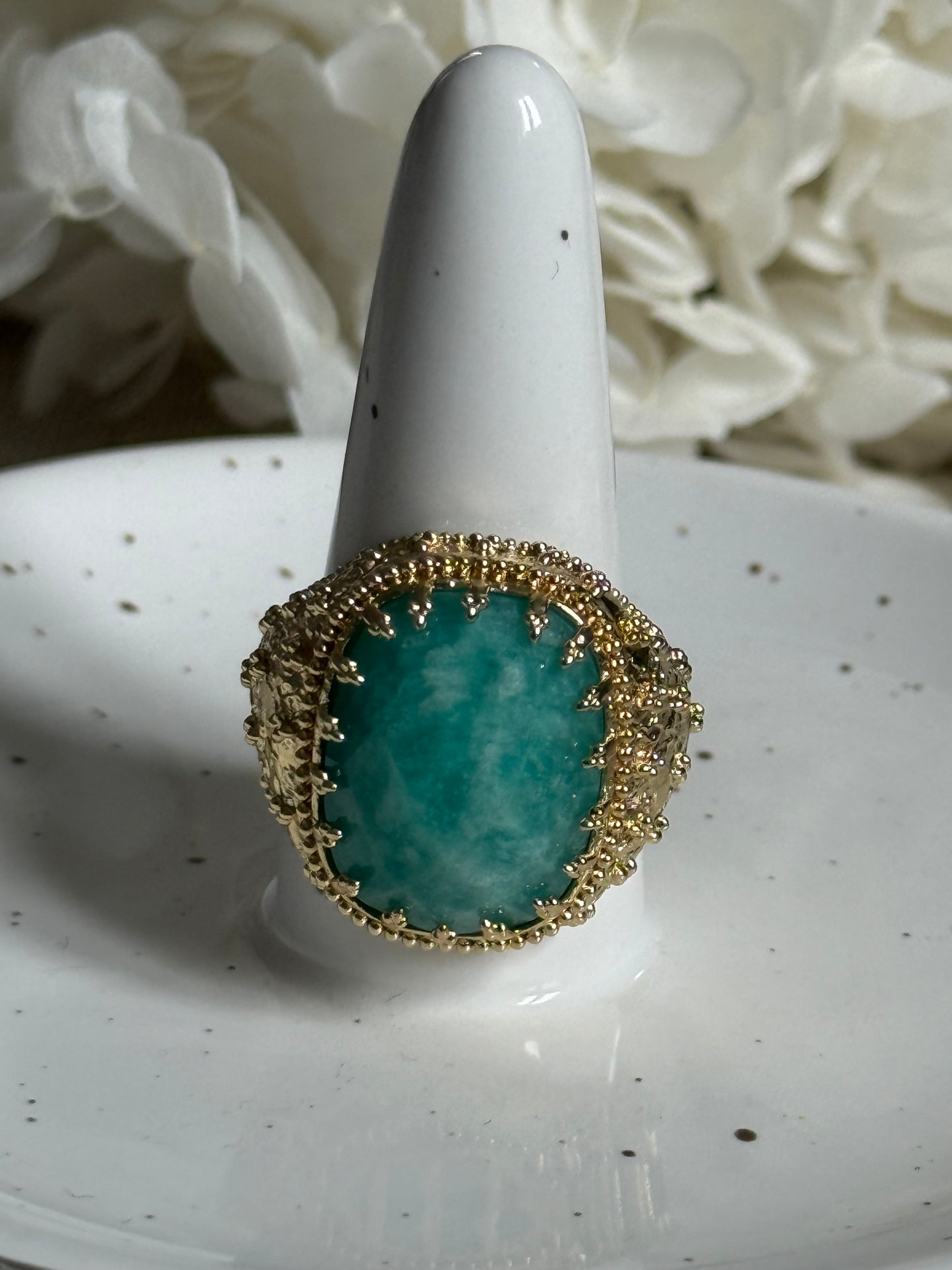 Bague Noémie amazonite