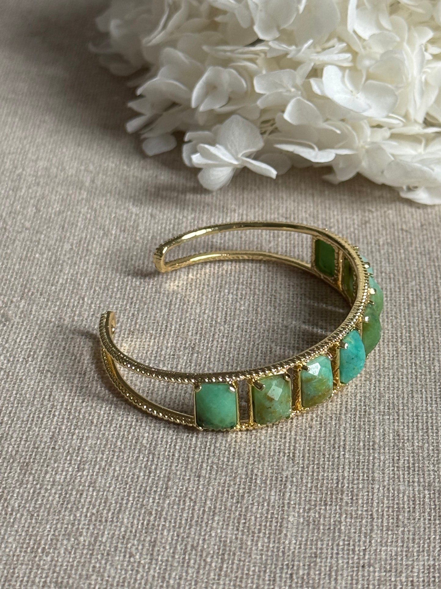 Bracelet Louise chrysoprases
