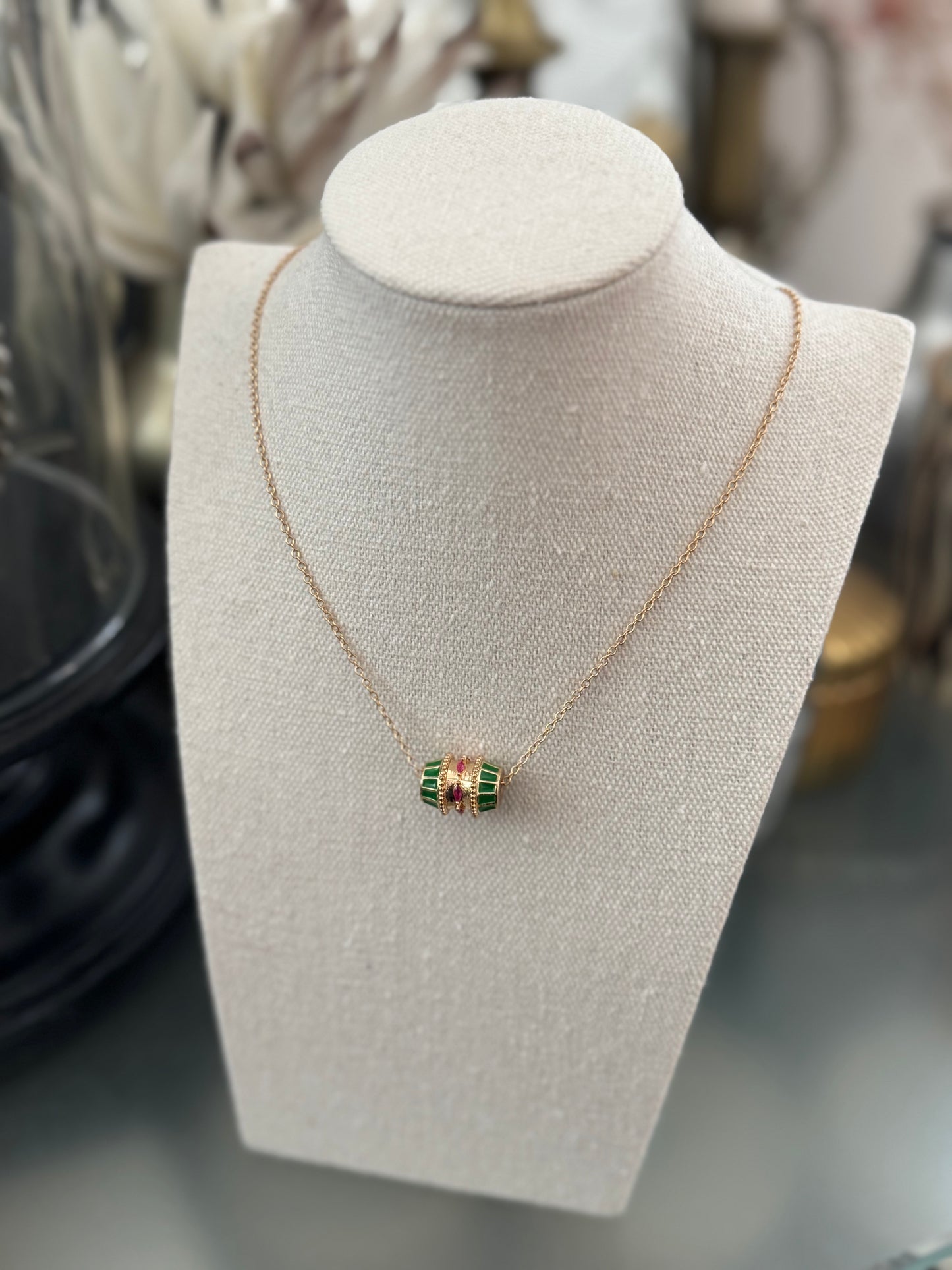 Collier Mylène vert