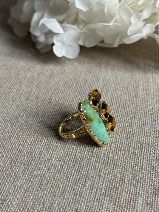 Bague Lya chrysoprase