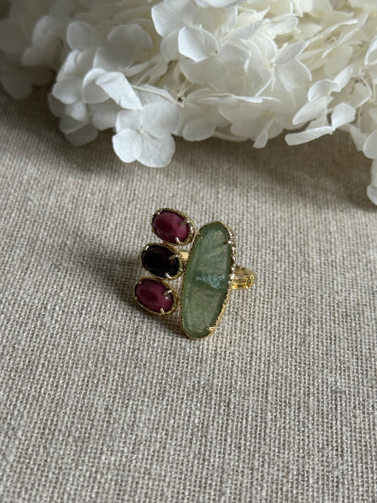 Bague Lya quartz vert