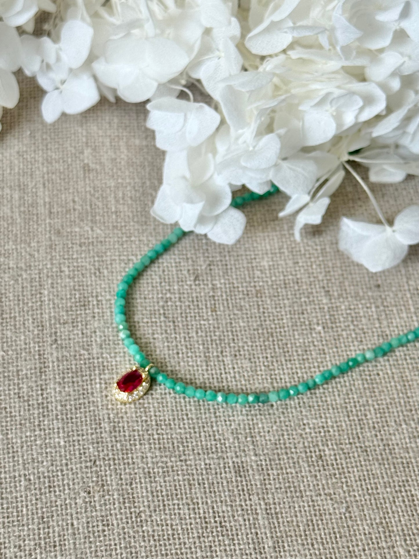 Collier Ella amazonites