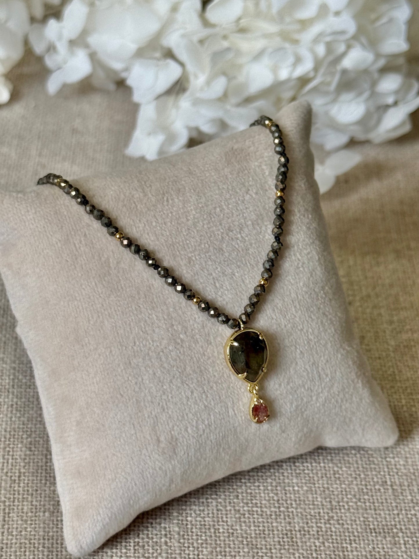 Collier Mila pyrites