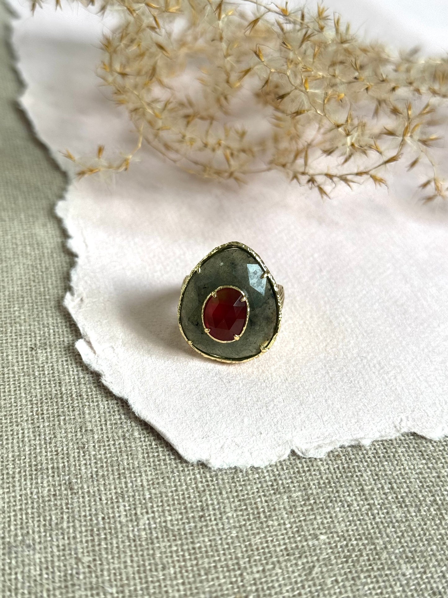 Bague Camille labradorite
