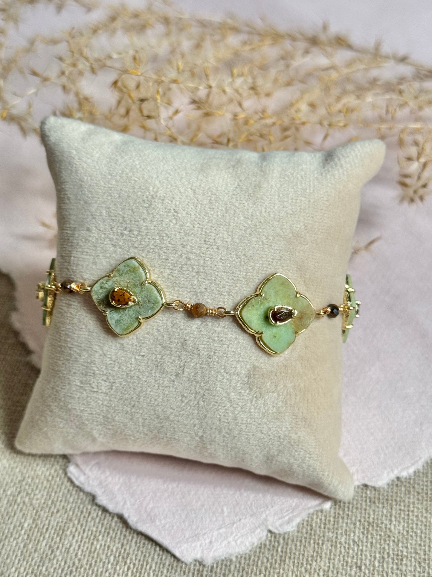 Bracelet Lyvia chrysoprase