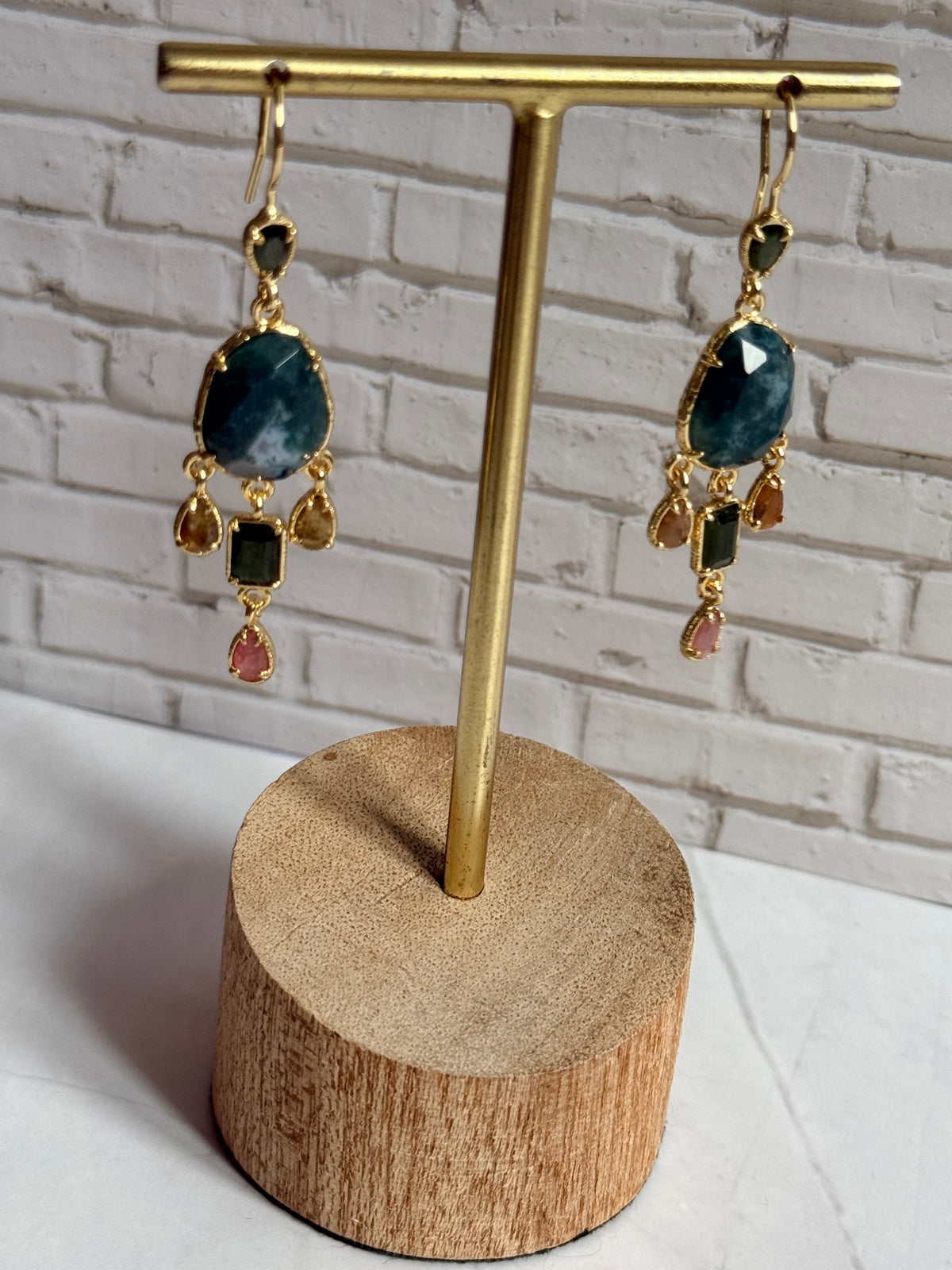 Boucles d'oreilles Lyana apatite