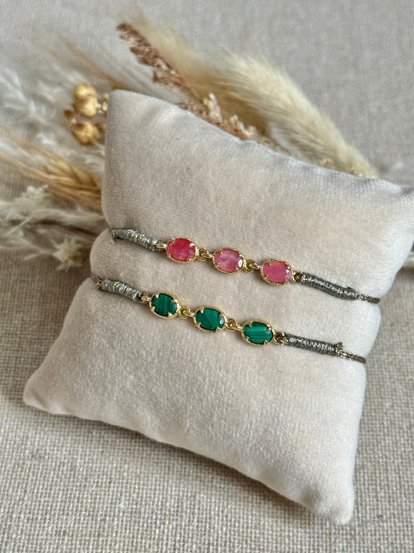 Bracelet Laissa malachites