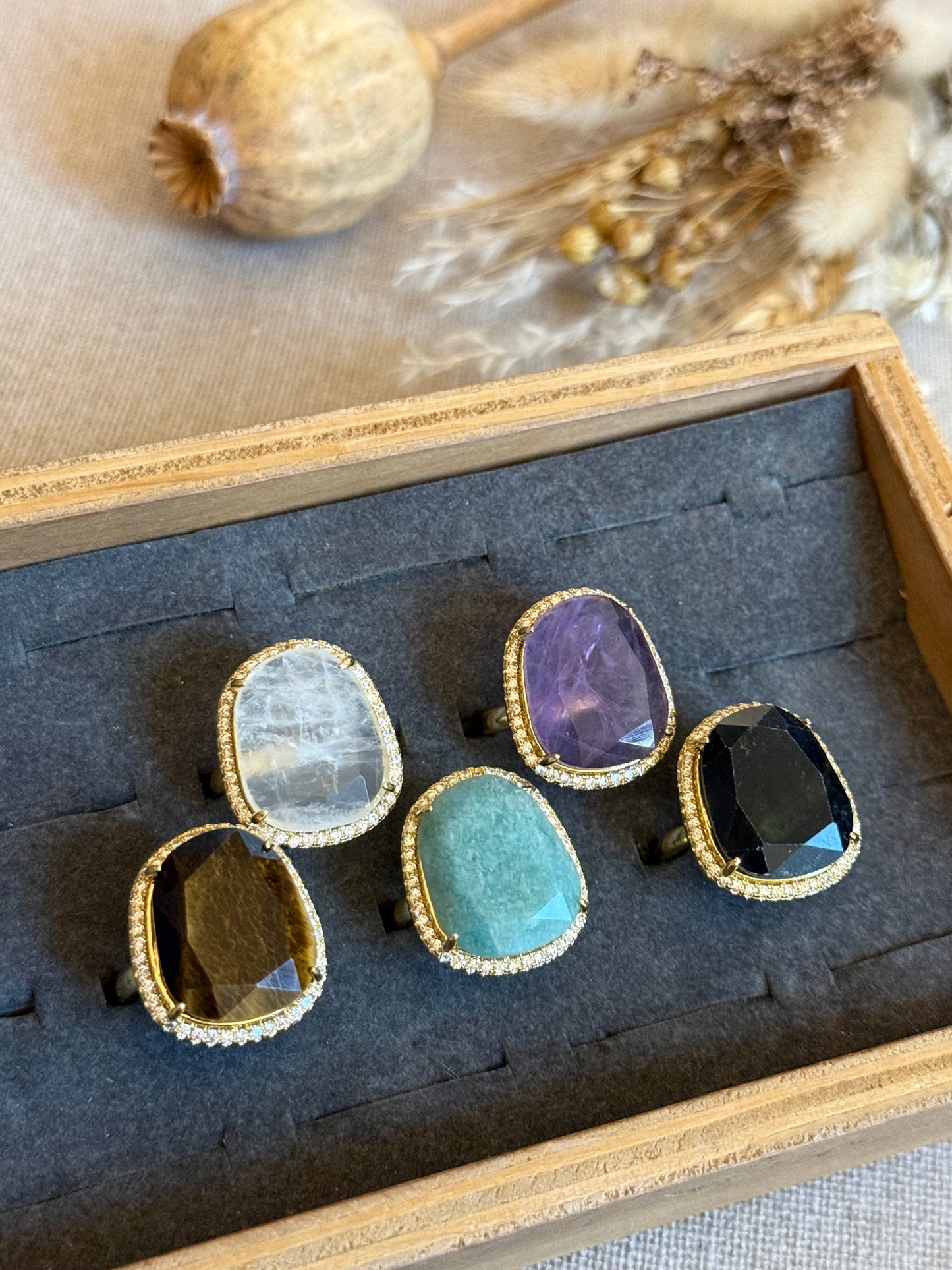 Bague Sixtine oeil de tigre