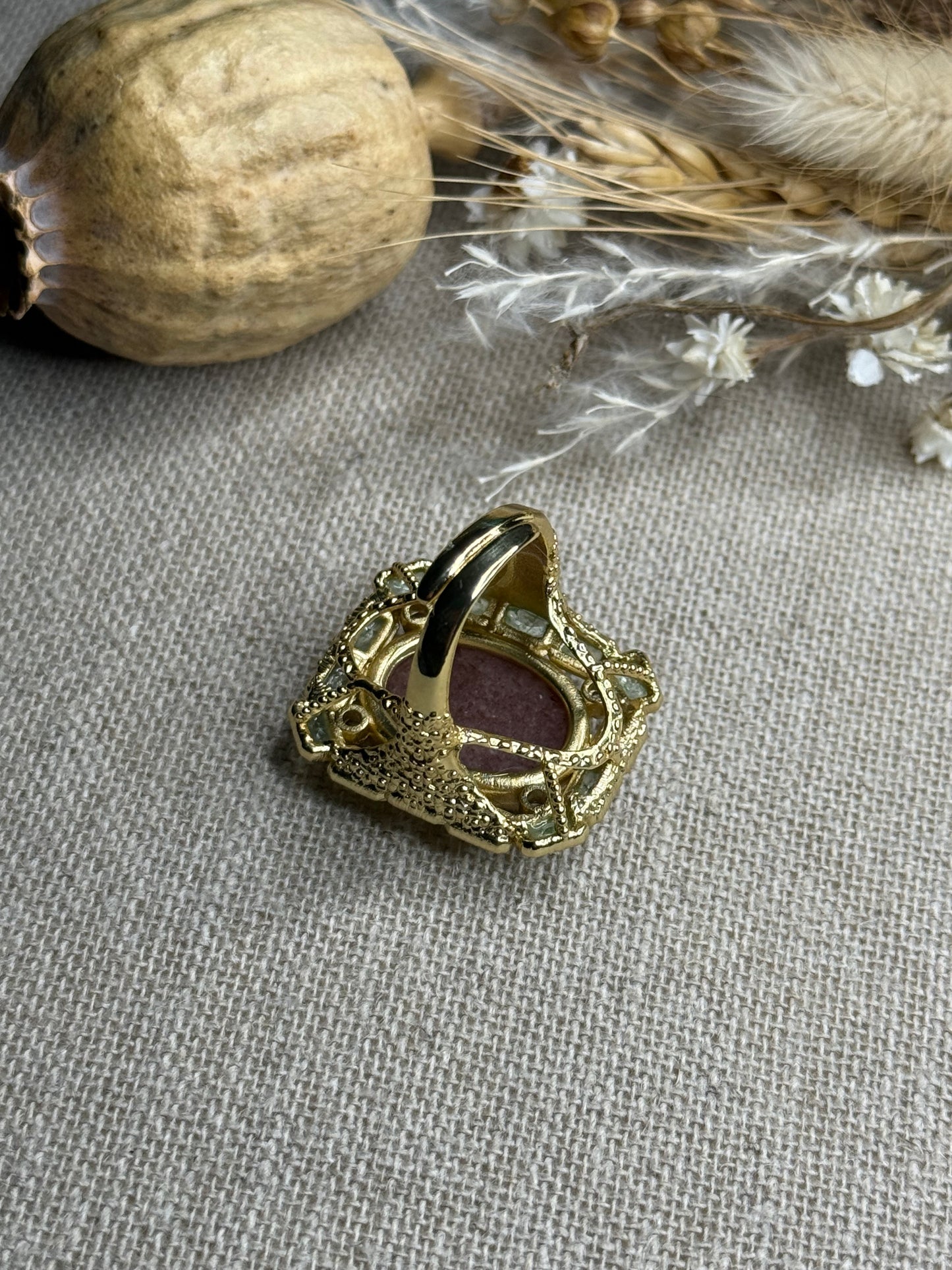 Bague Deborah quartz fraise