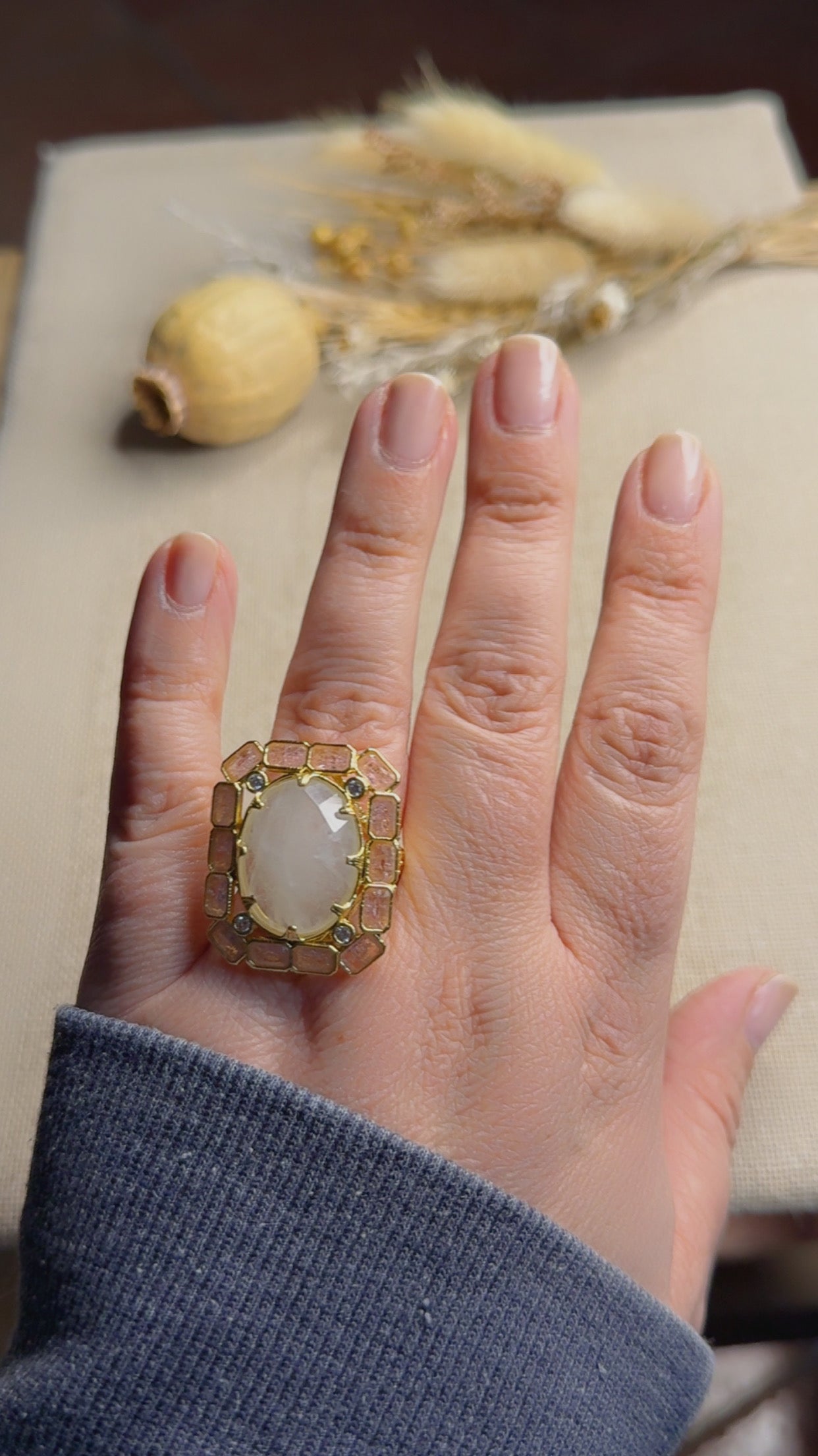 Bague Deborah cristal de roche