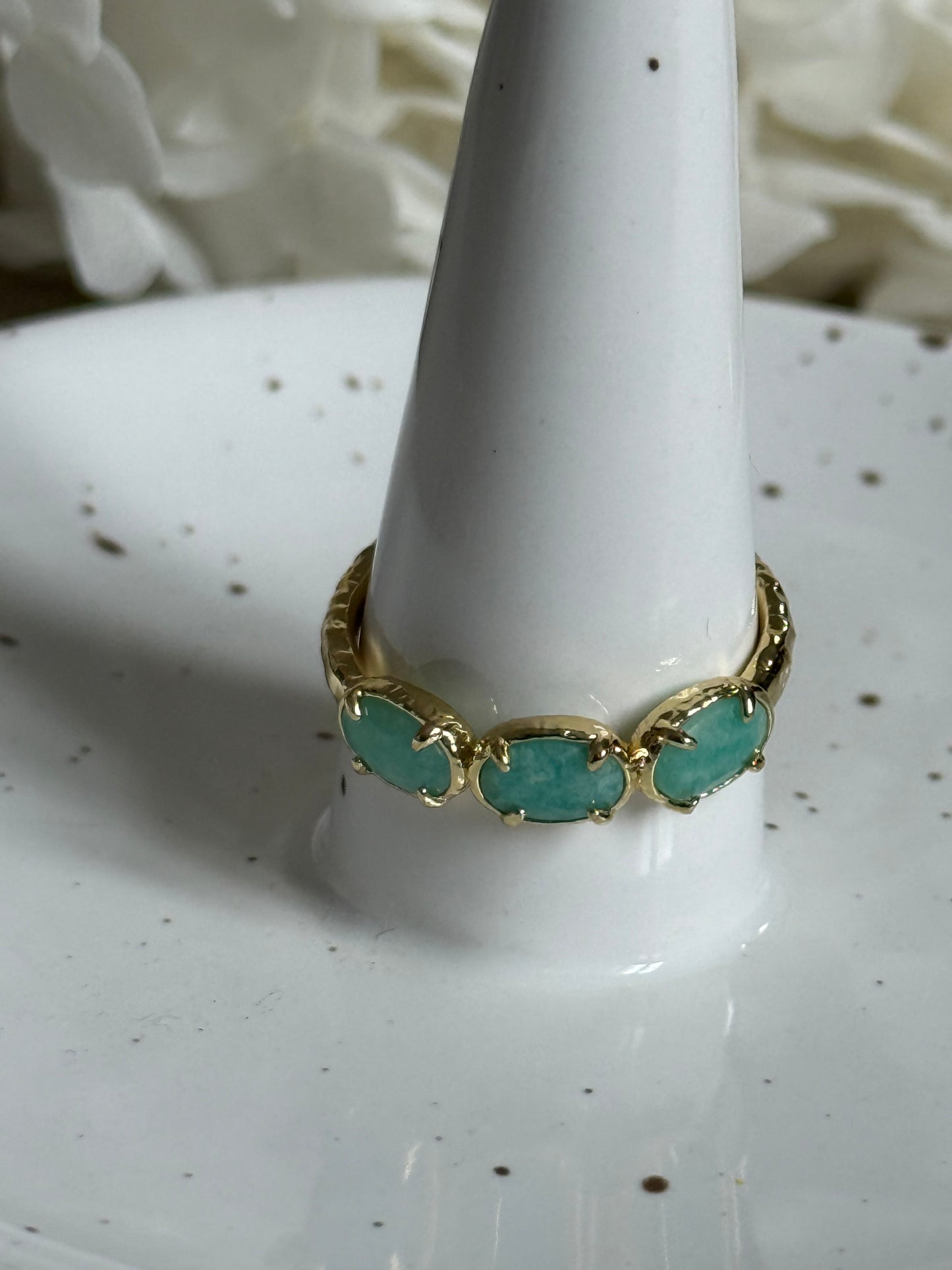 Bague Nina amazonites