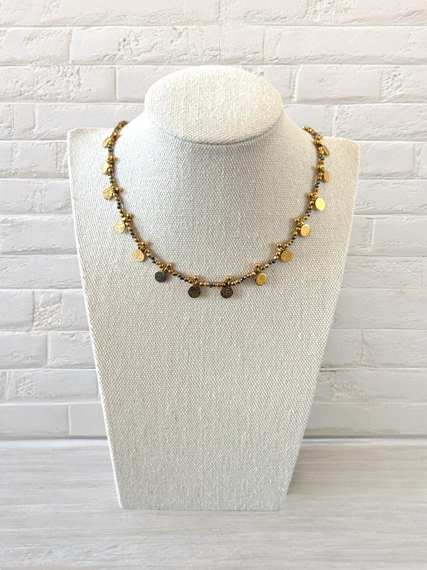 Collier Simone pyrites