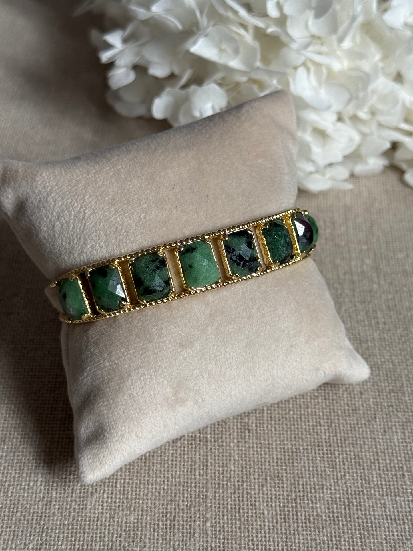 Bracelet Louise rubis zoïsites