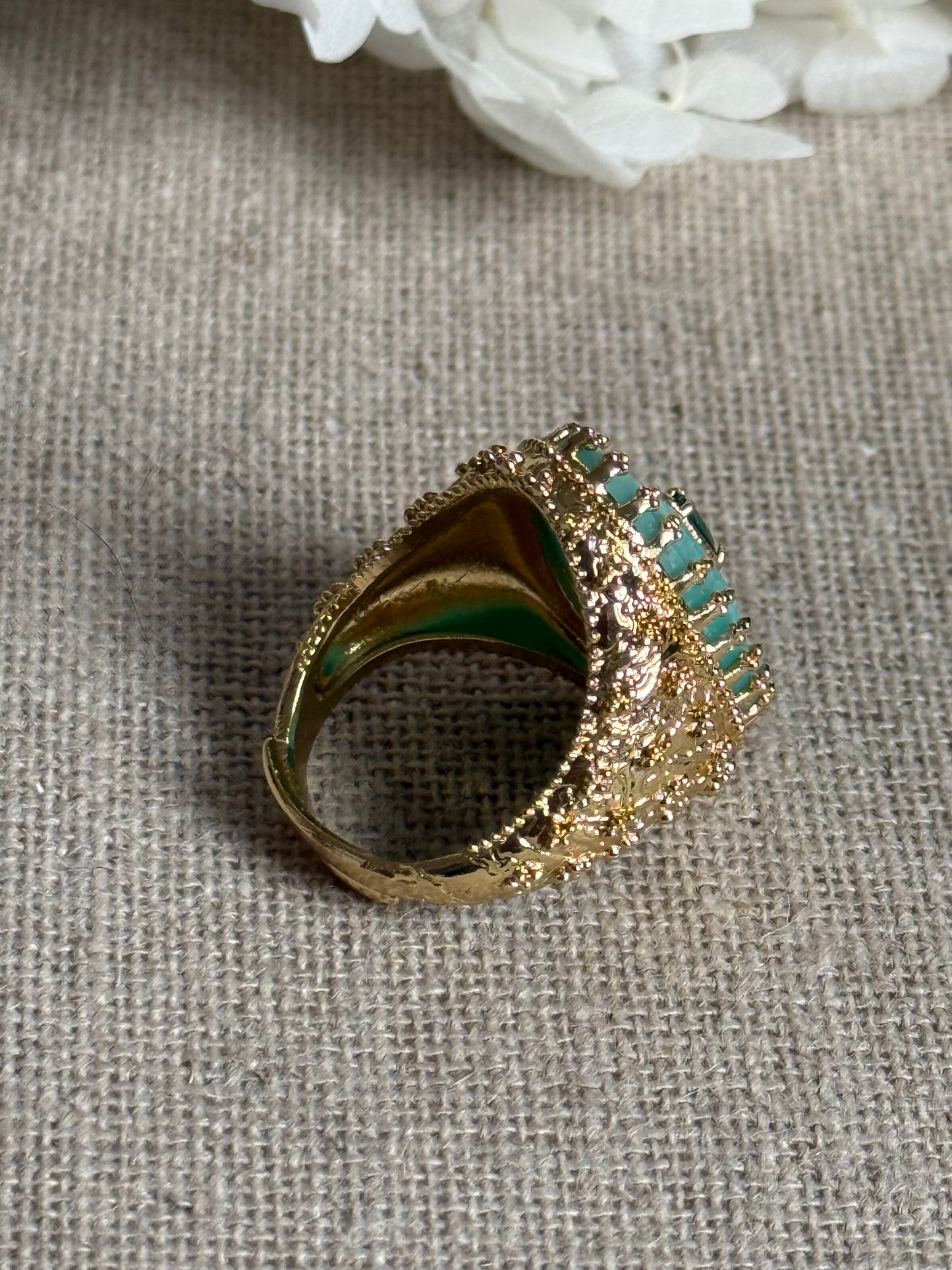 Bague Joséphine amazonite