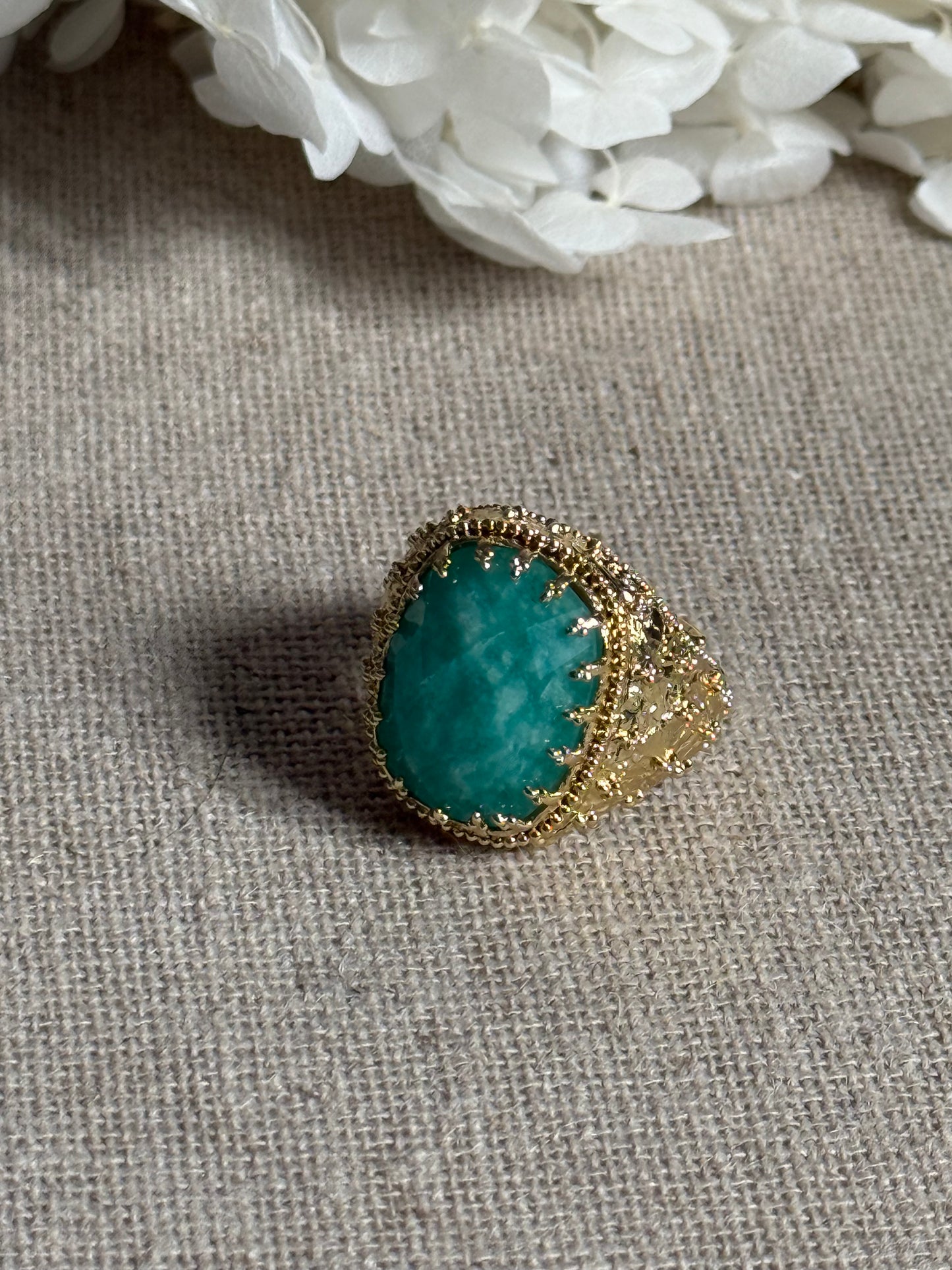 Bague Noémie amazonite