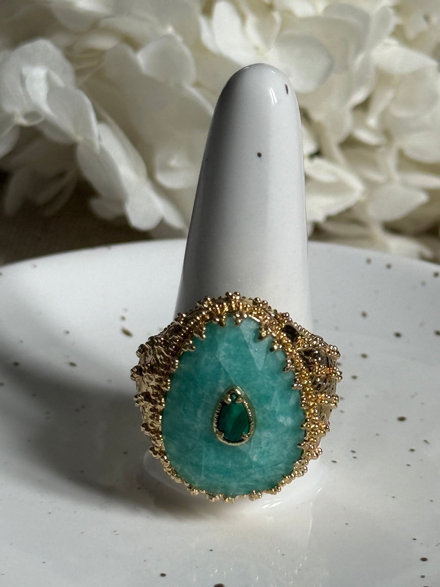 Bague Joséphine amazonite