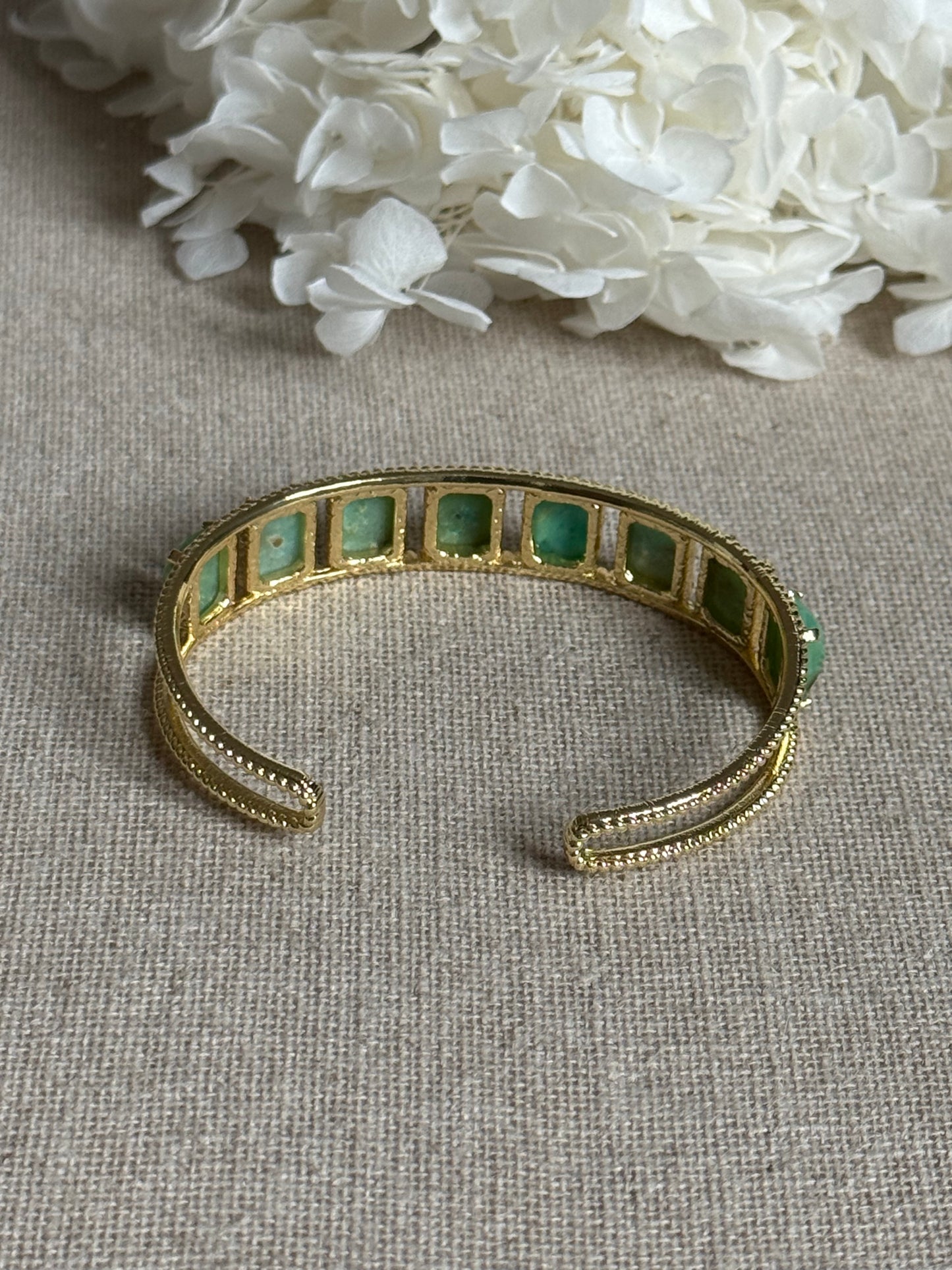 Bracelet Louise chrysoprases