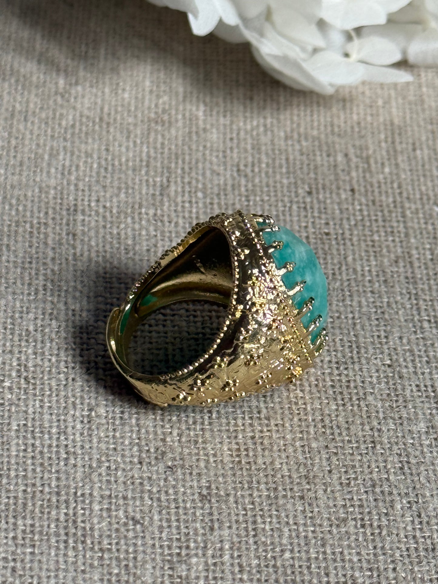 Bague Noémie amazonite