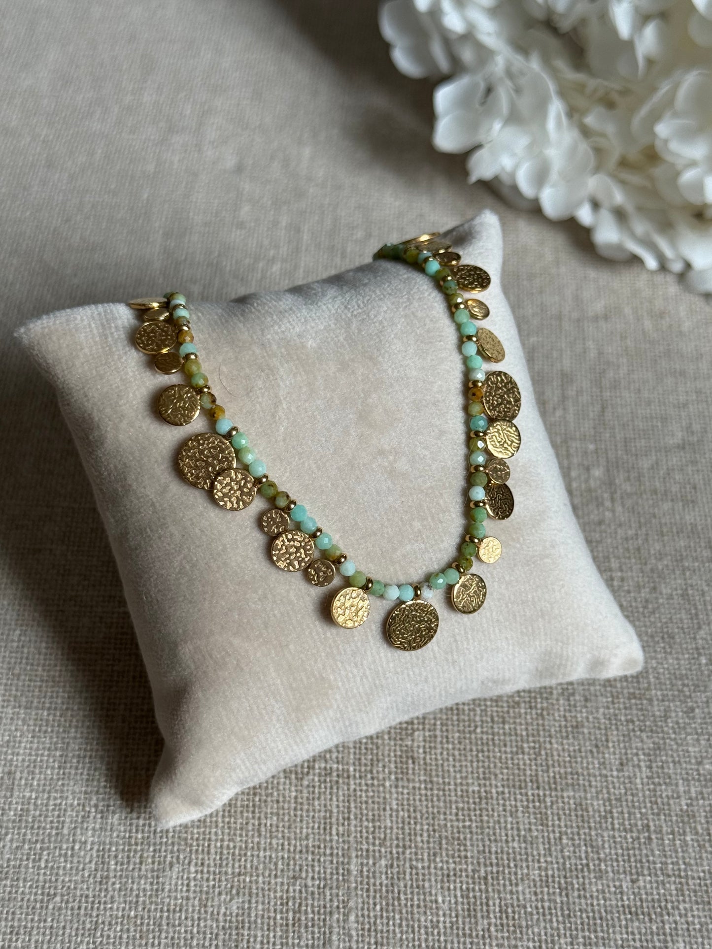 Collier Vicky Chrysoprase