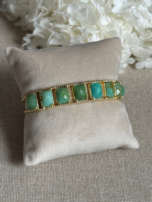 Bracelet Louise chrysoprases