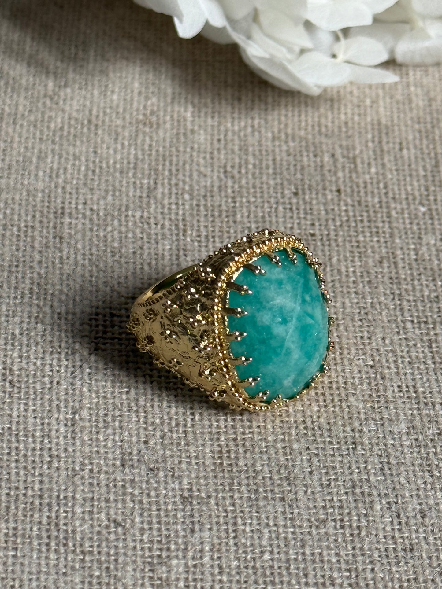 Bague Noémie amazonite