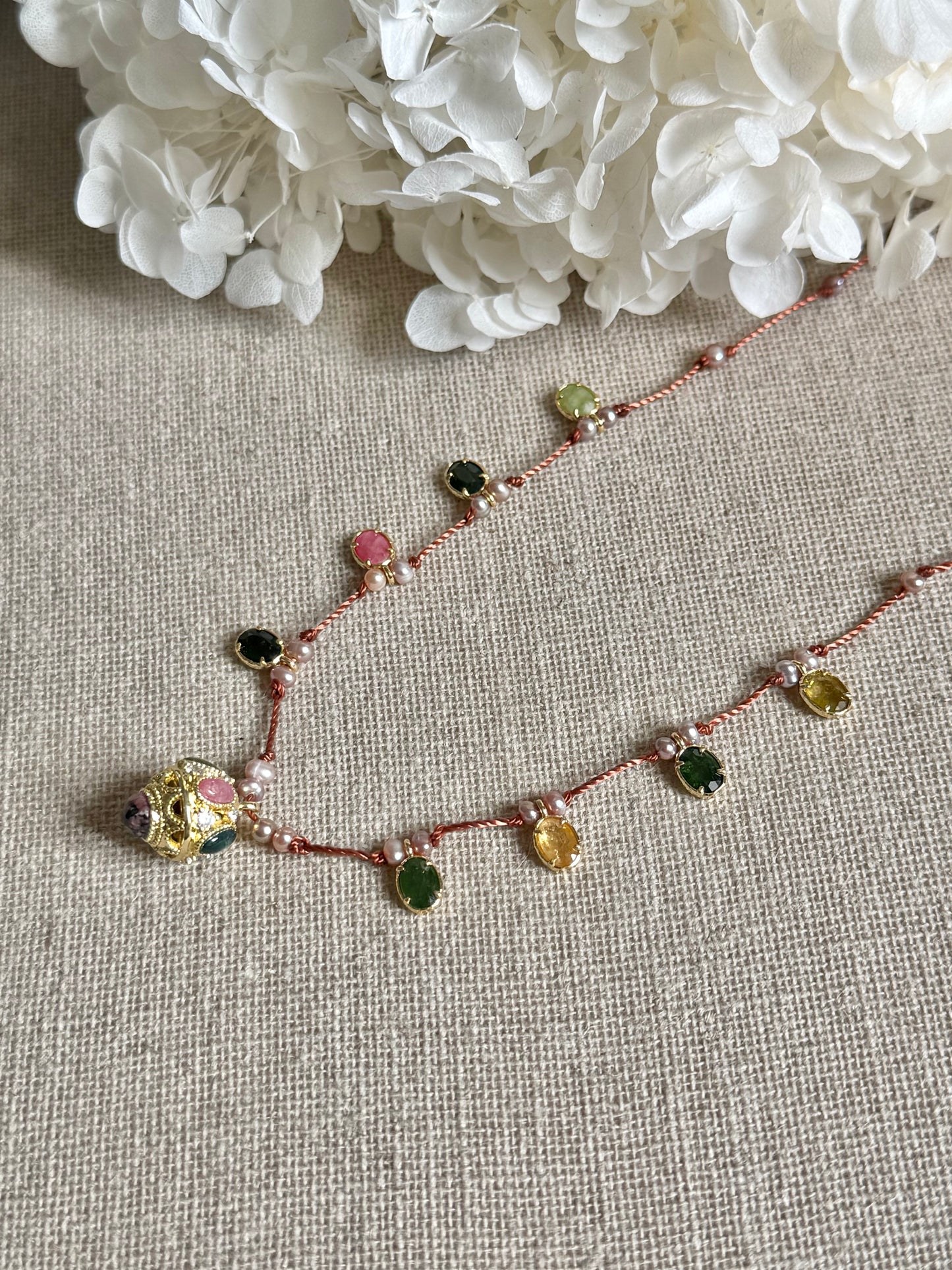 Collier Miranda marron