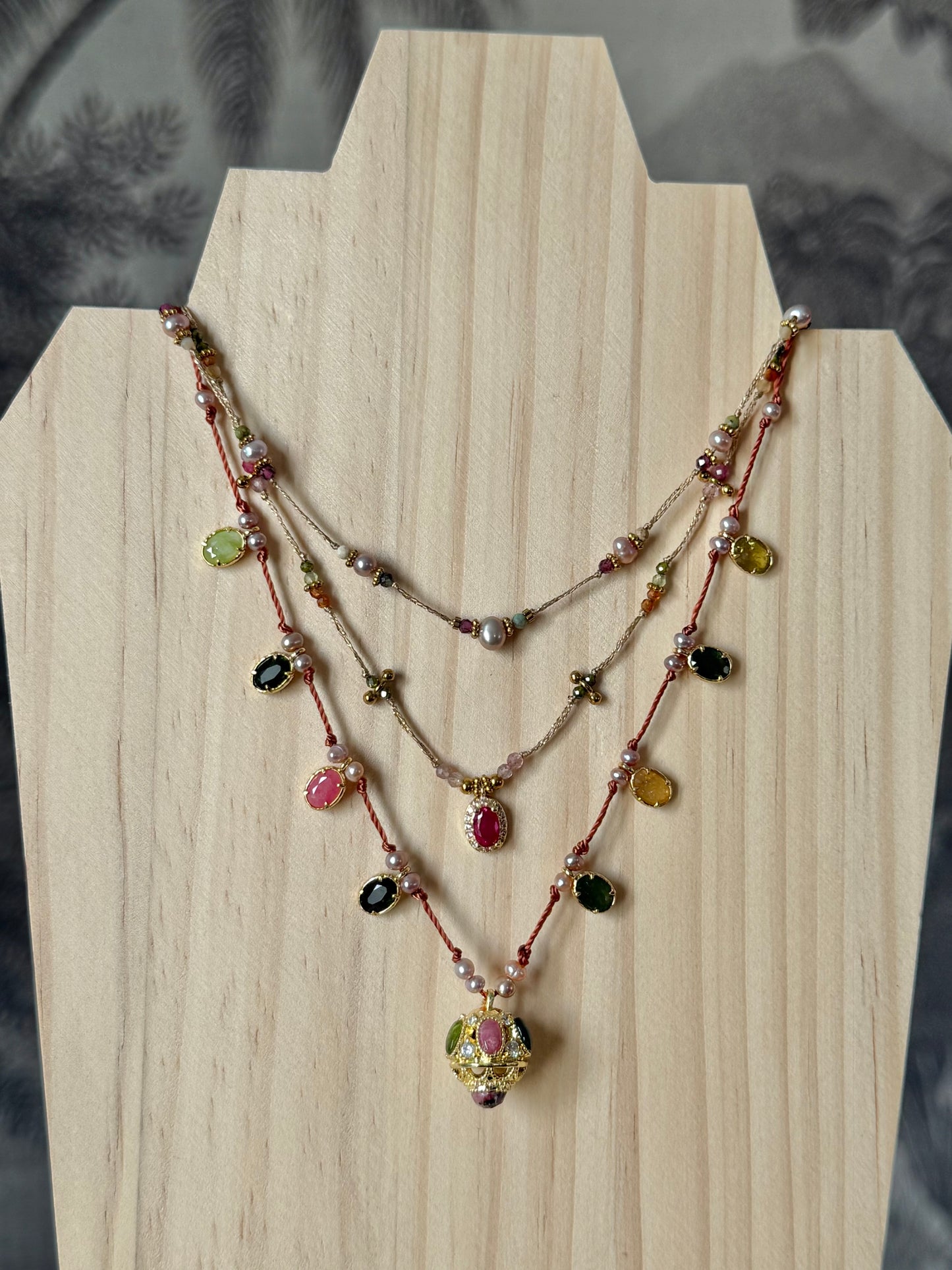 Collier Miranda marron