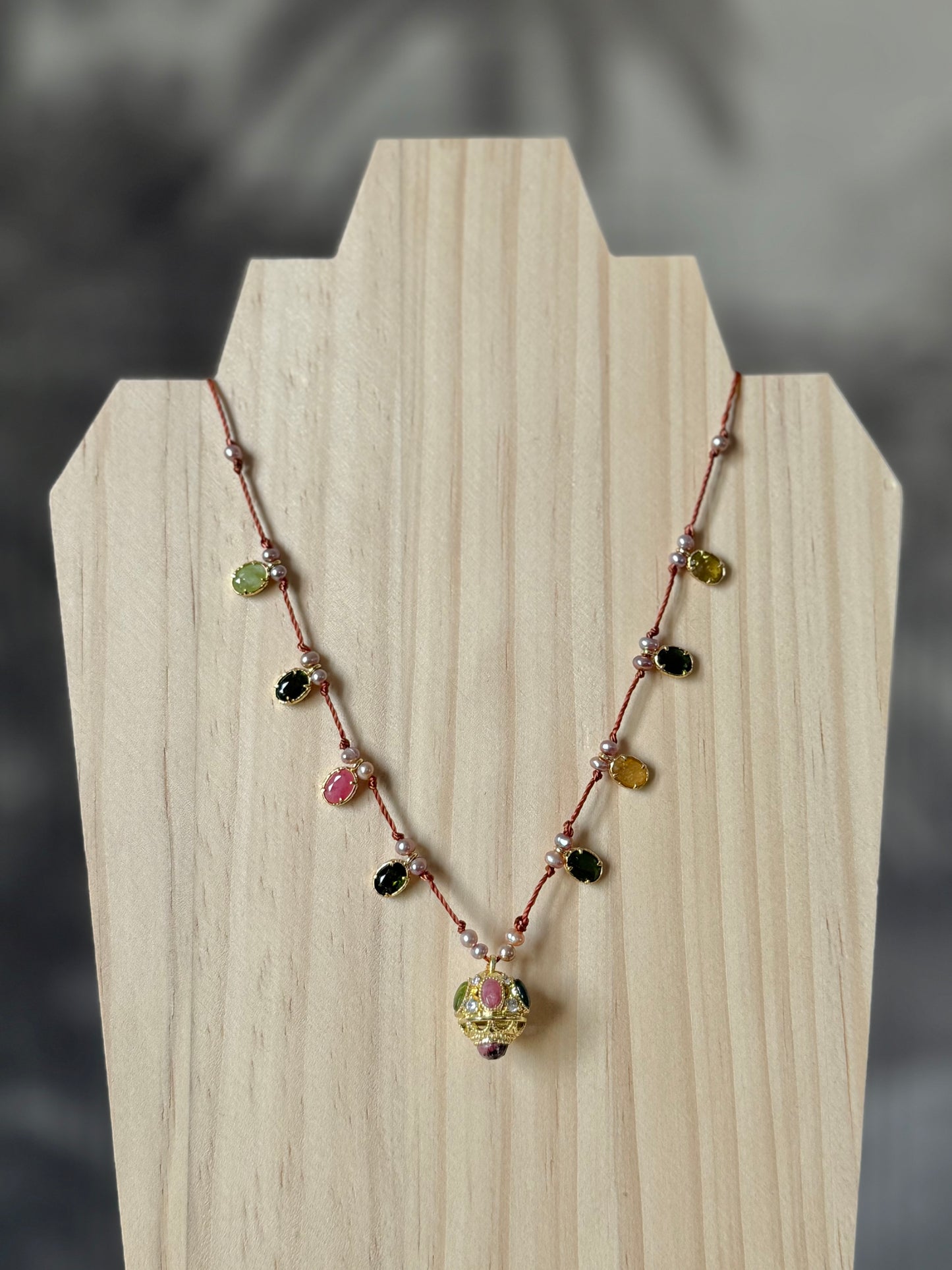 Collier Miranda marron