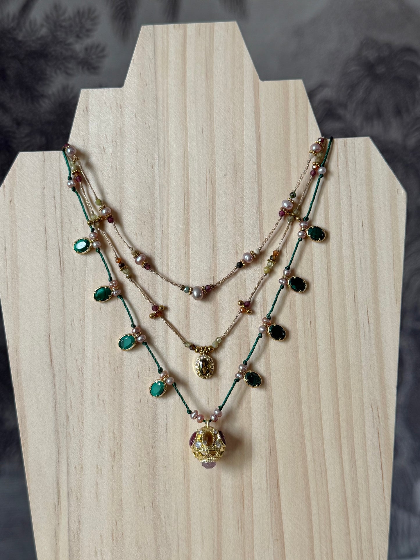 Collier Miranda vert