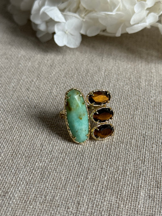 Bague Lya chrysoprase