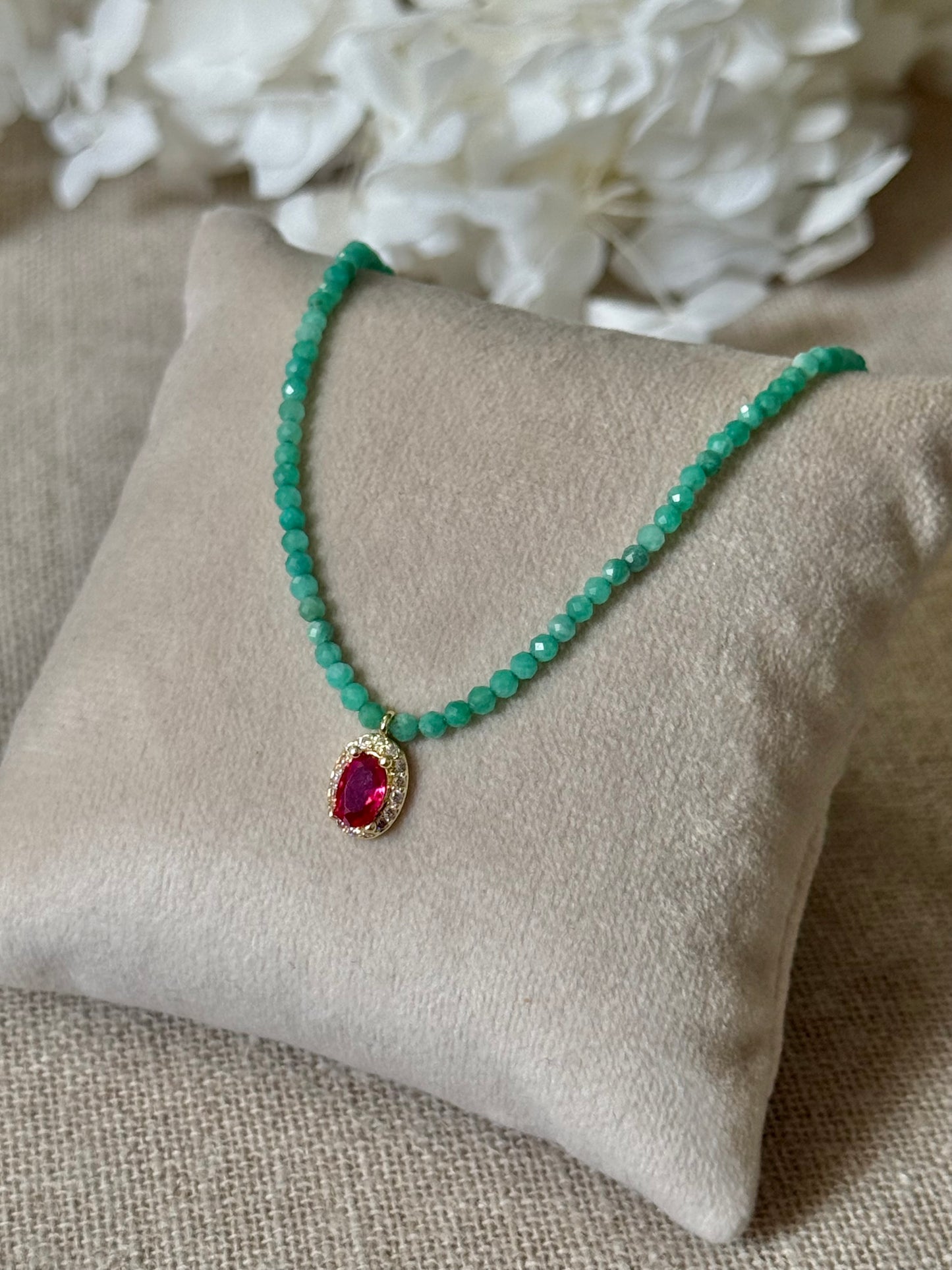 Collier Ella amazonites