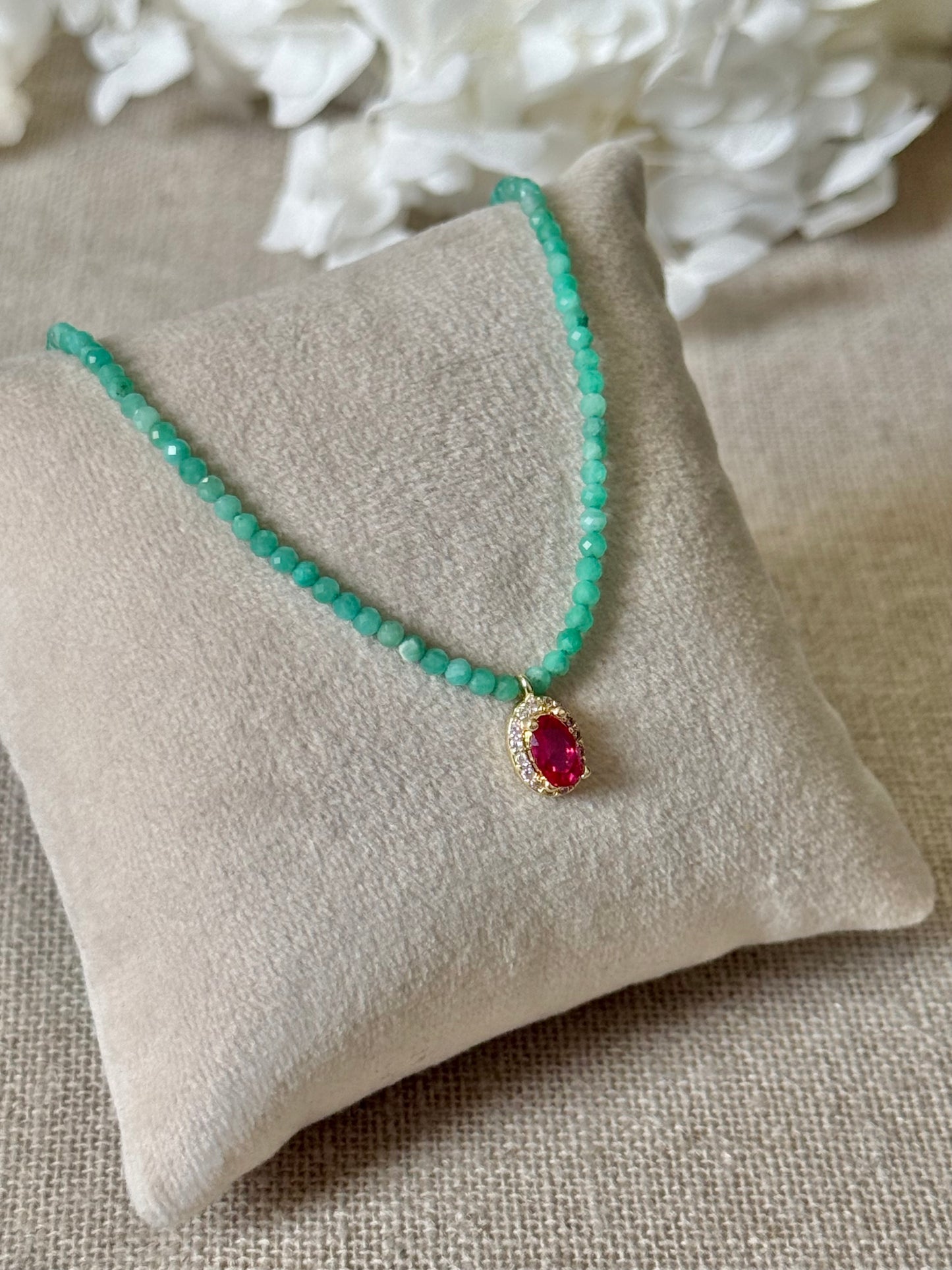 Collier Ella amazonites