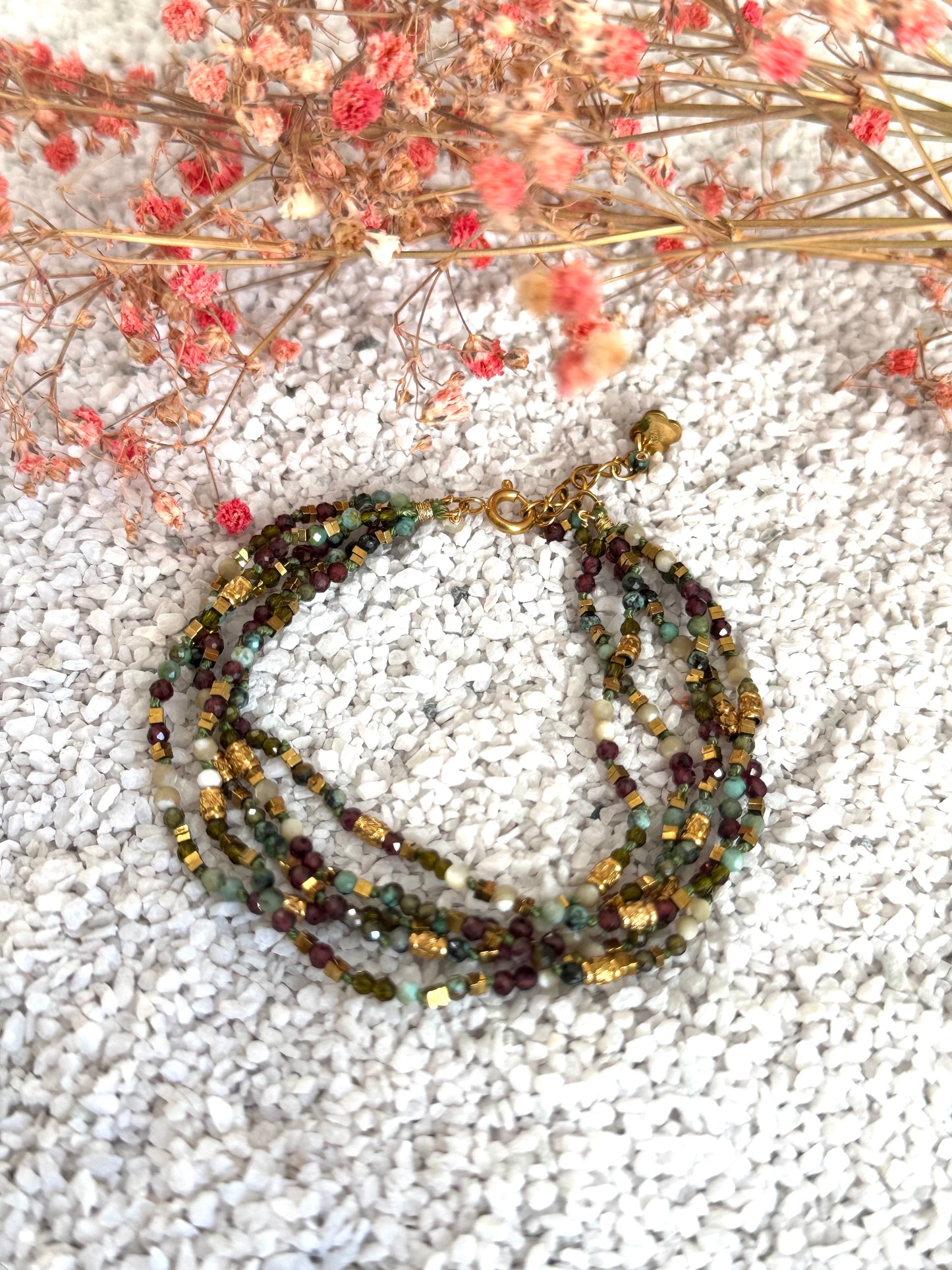 Bracelet Romane kaki