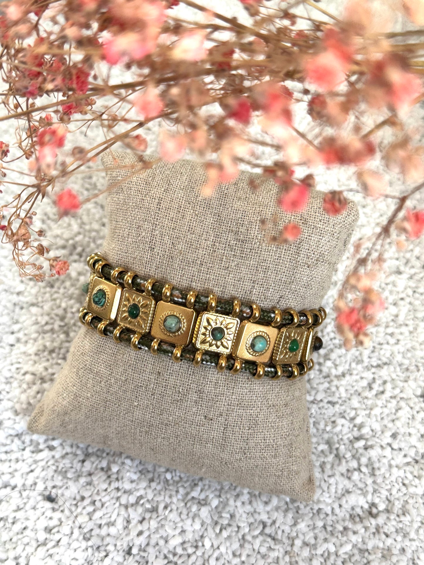 Bracelet Nina kaki