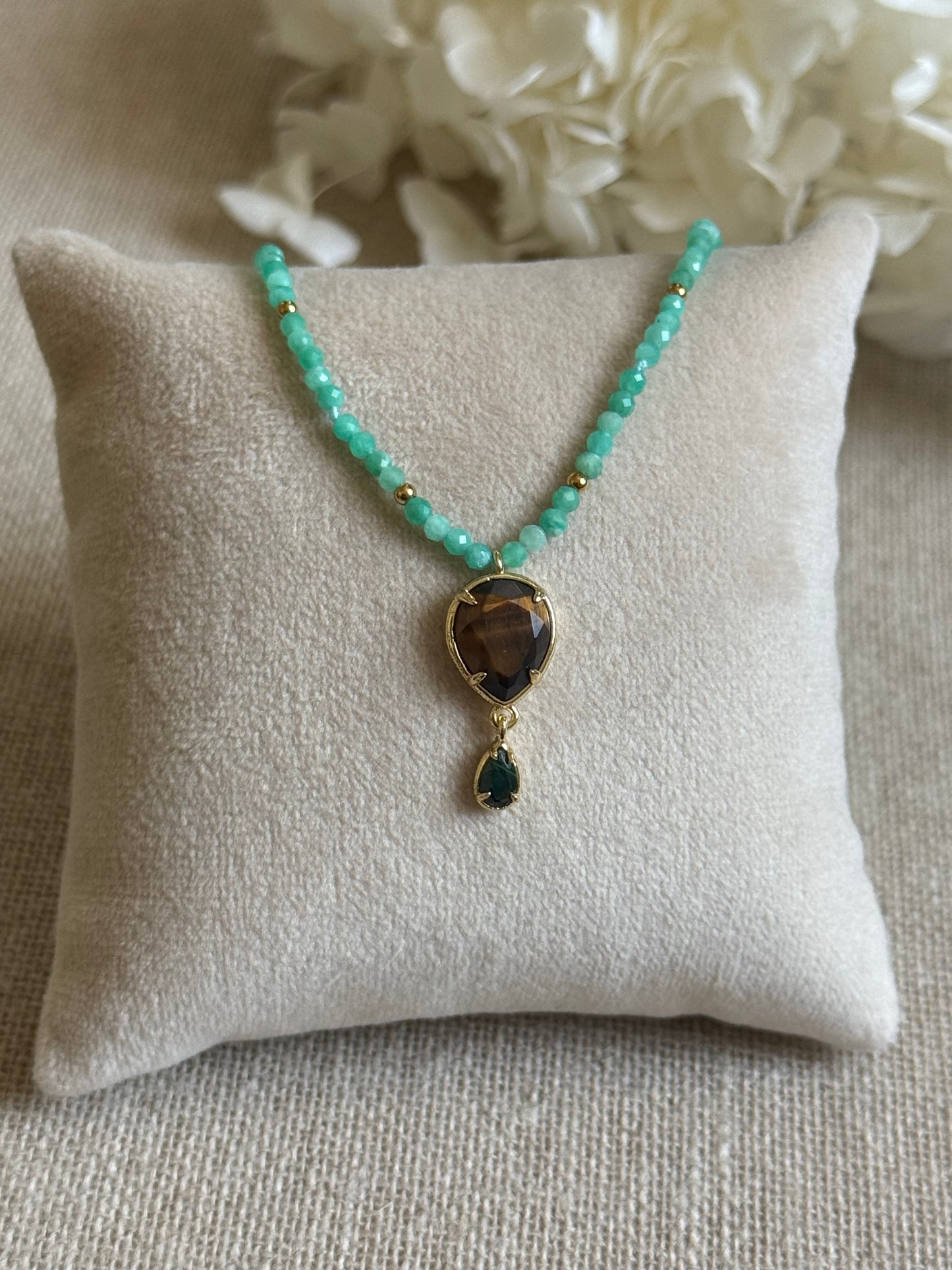 Collier Mila amazonites