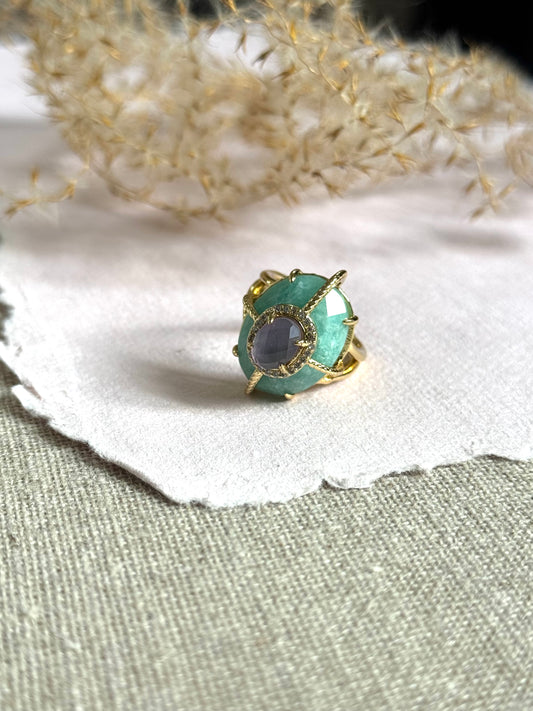 Bague Clara amazonite