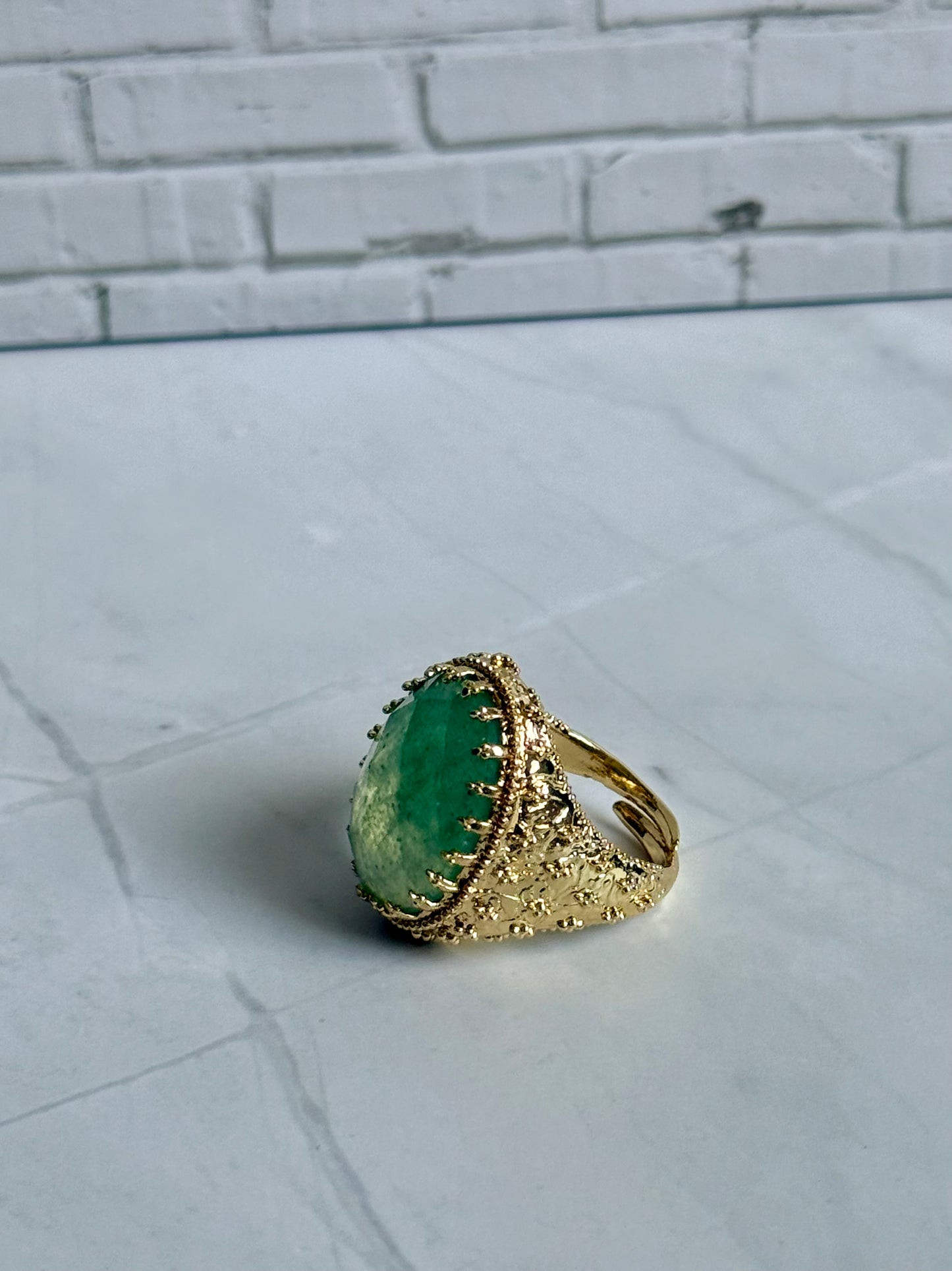 Bague Suzon quartz vert