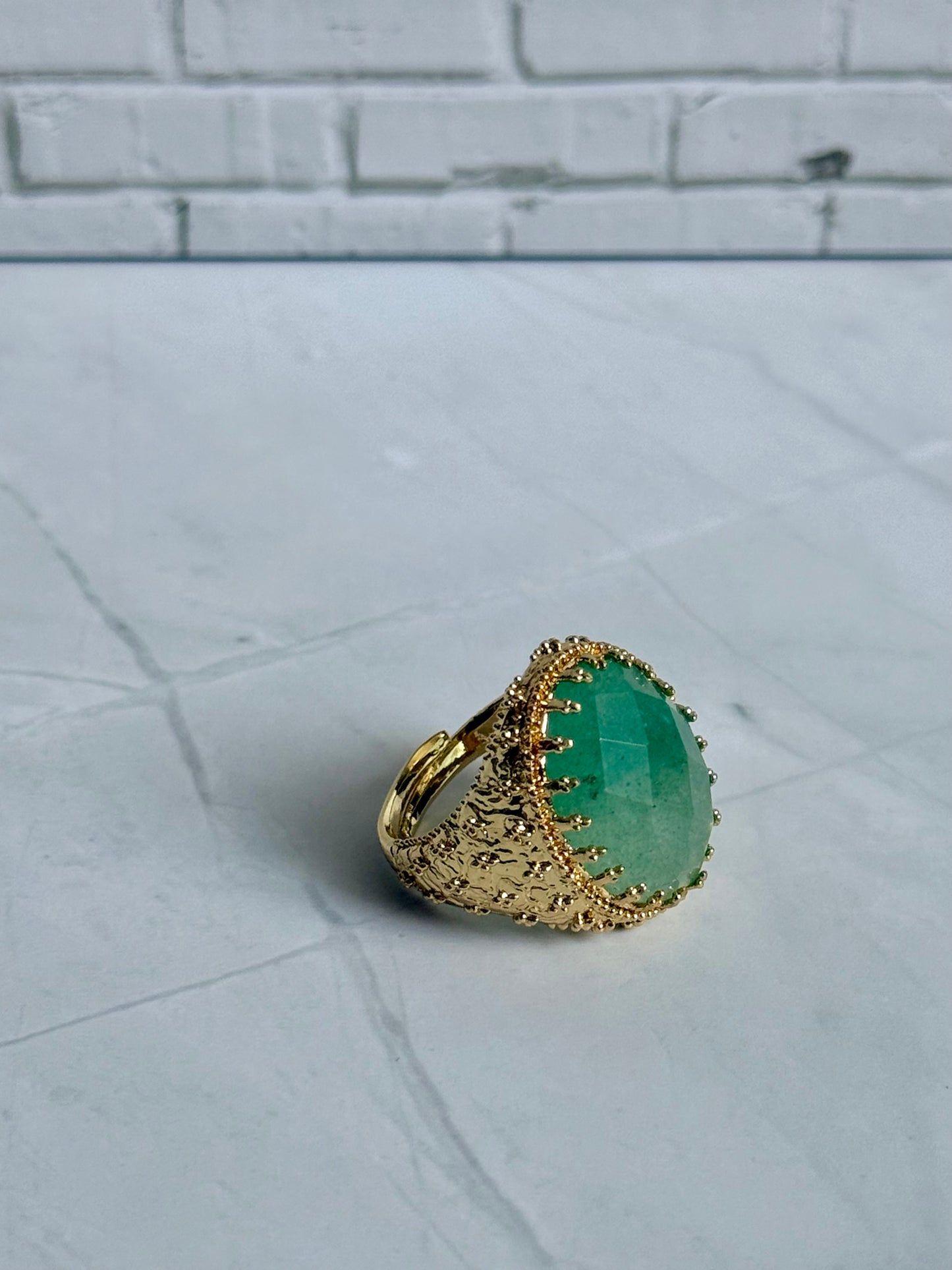 Bague Suzon quartz vert