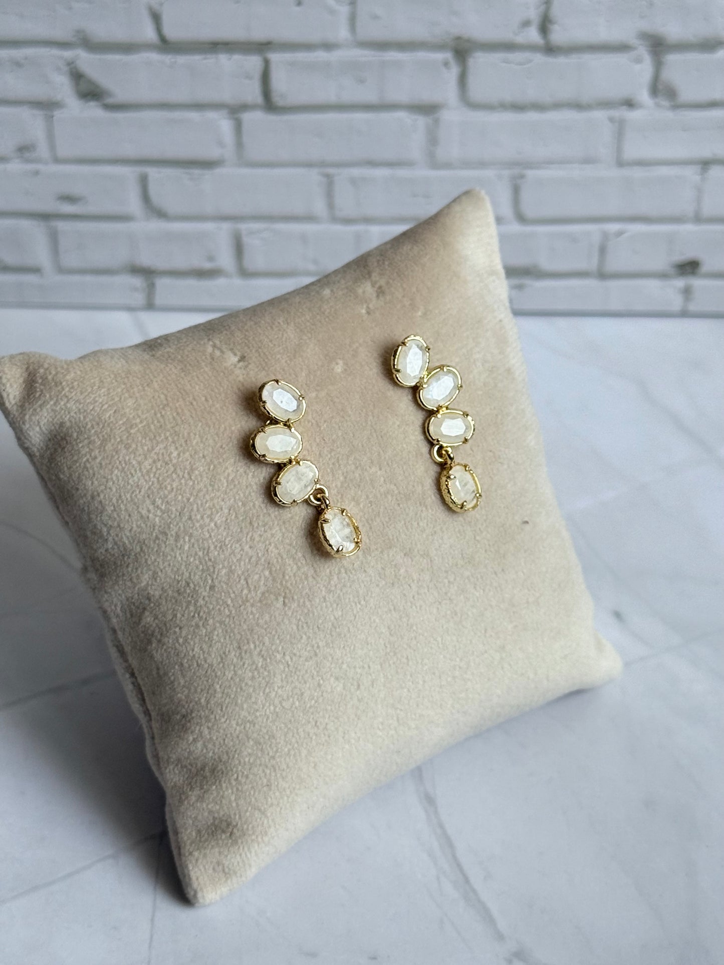 Boucles d'oreilles Monica pierres de lune
