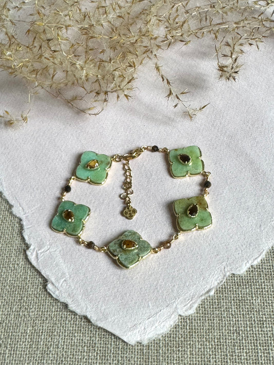Bracelet Lyvia chrysoprase