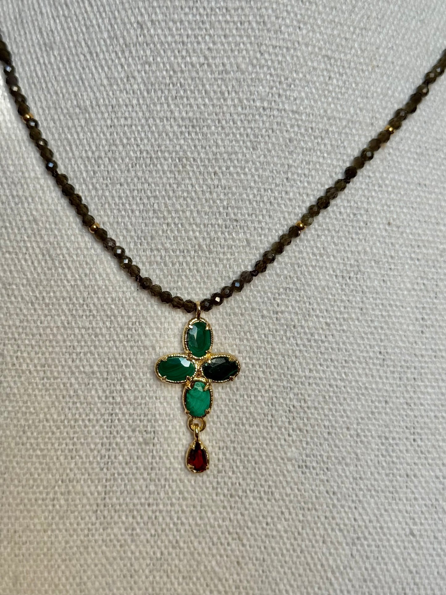 Collier Maria malachites