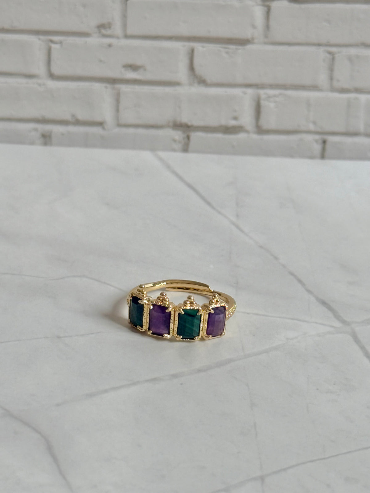 Bague Lila malachite