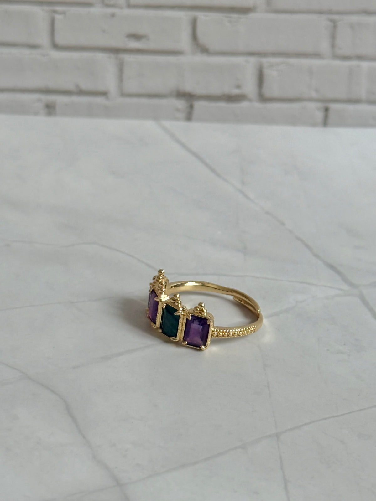 Bague Lila malachite