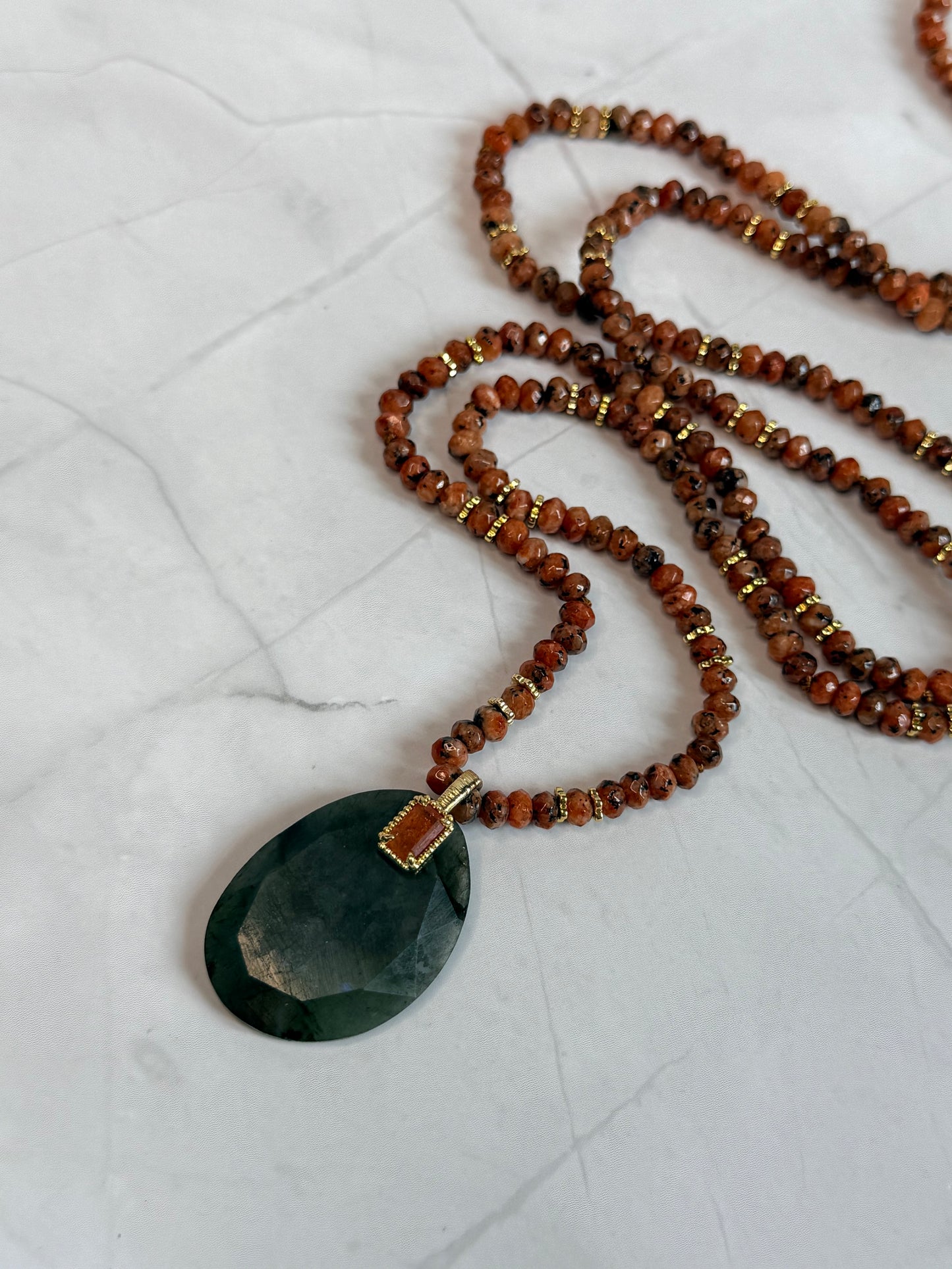Sautoir Betty labradorite