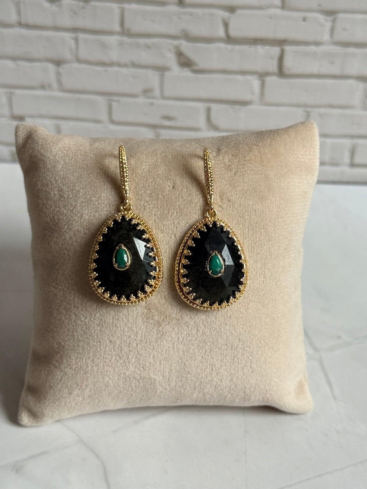 Boucles d'oreilles Joséphine labradorite