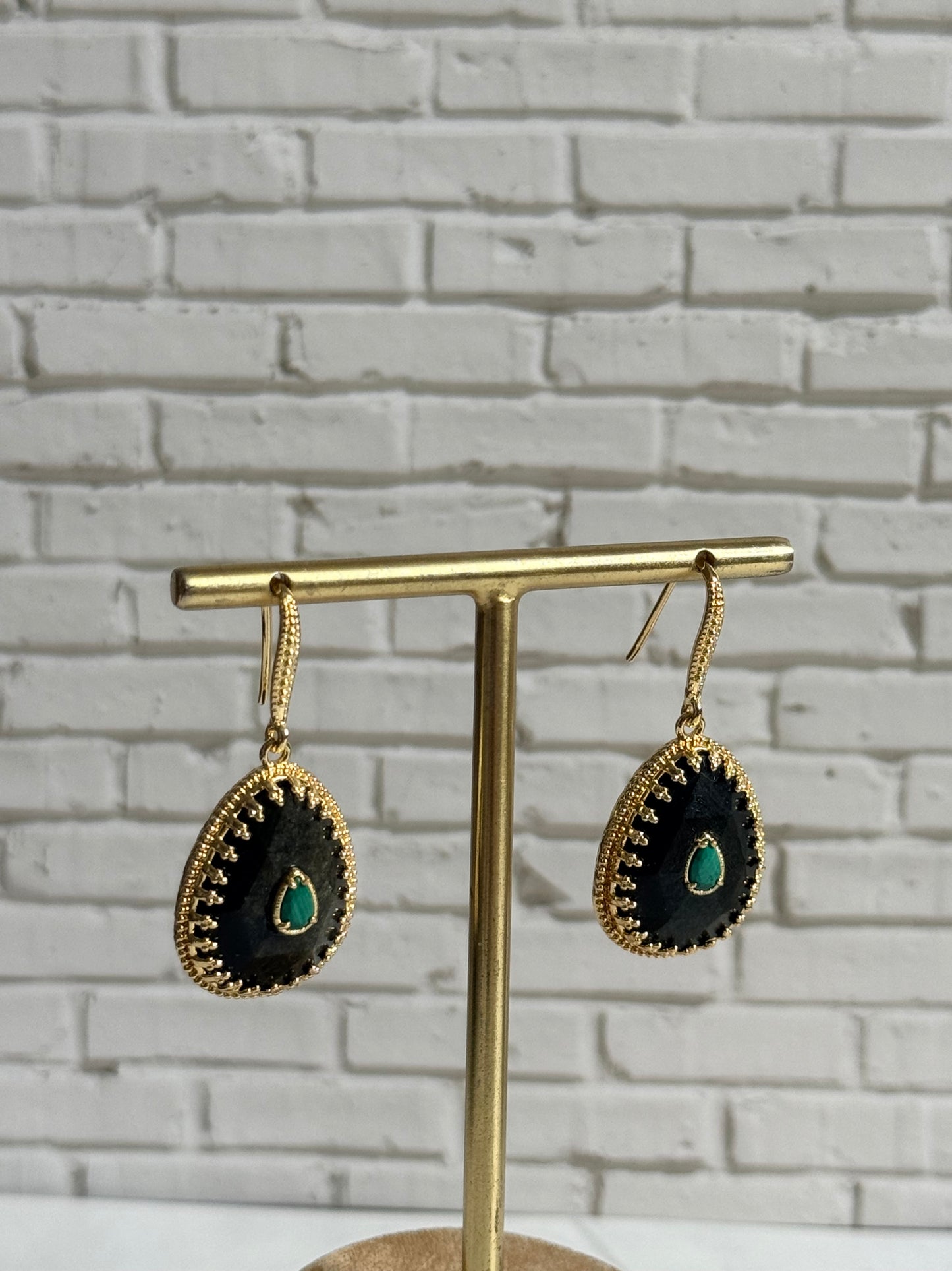 Boucles d'oreilles Joséphine labradorite
