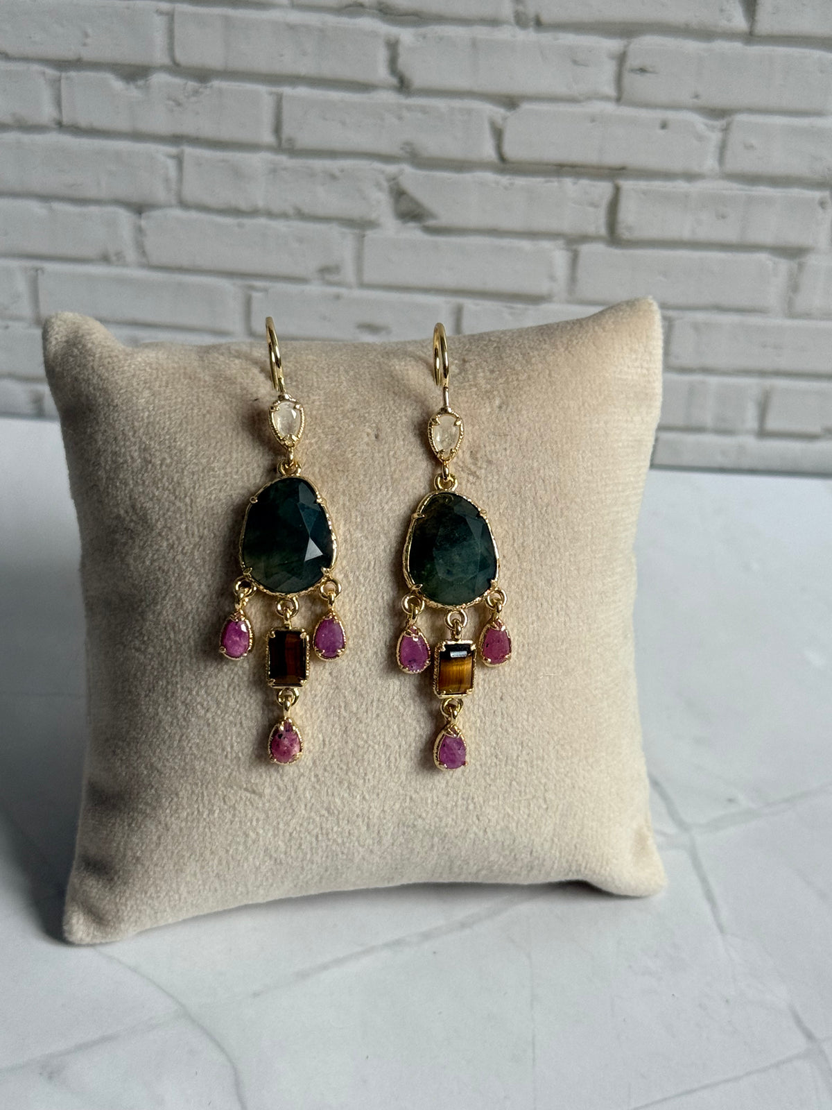 Boucles d'oreilles Lyana labradorite