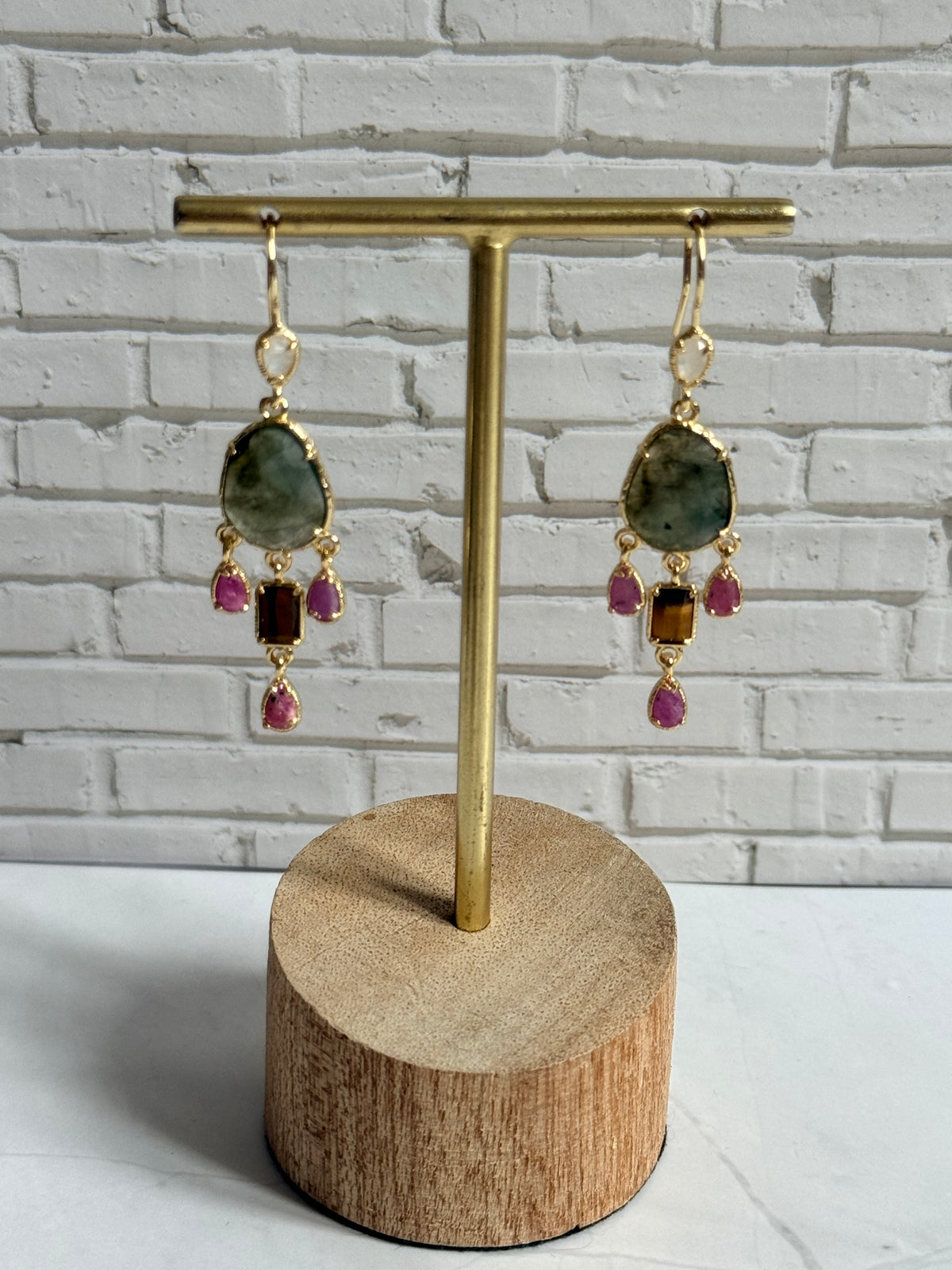 Boucles d'oreilles Lyana labradorite