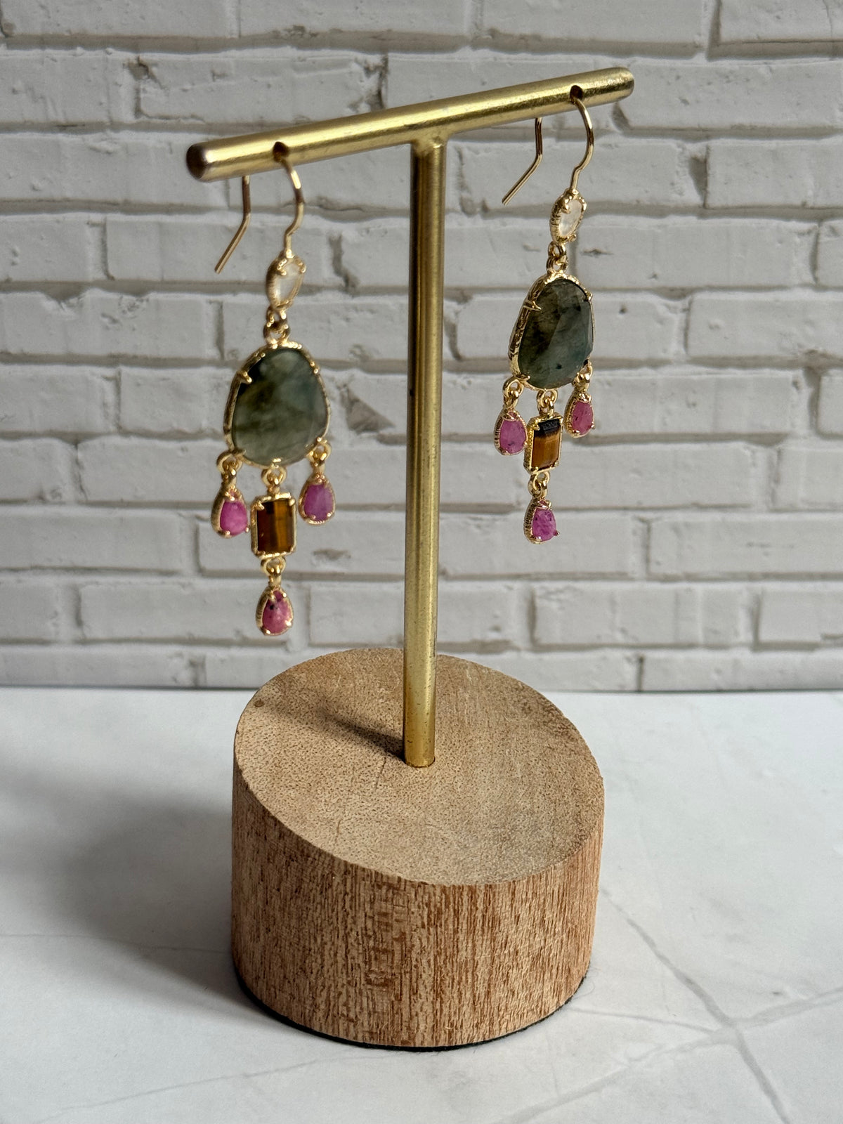 Boucles d'oreilles Lyana labradorite